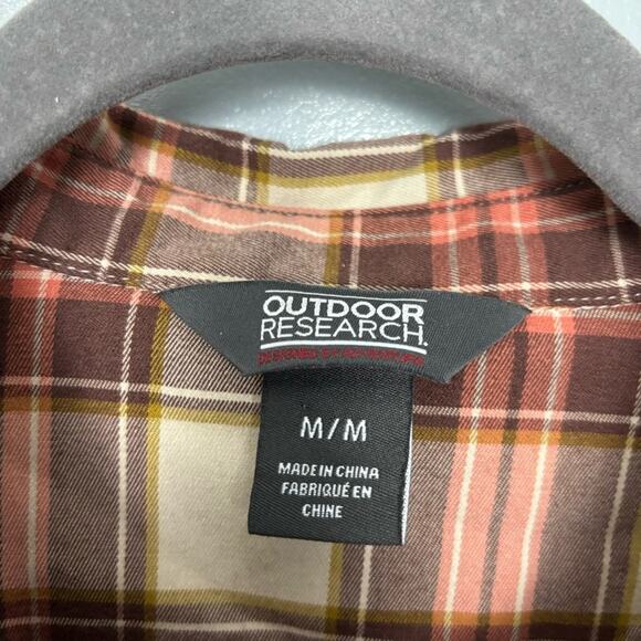 Outdoor Research Women's Kulshan Flannel Shirt Medium Relaxed Cinnamon - Picture 3 of 9